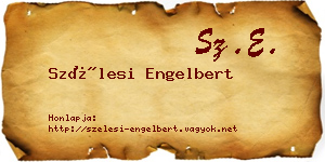 Szélesi Engelbert névjegykártya